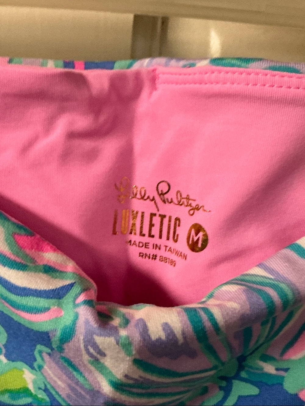 Lilly Pulitzer Multicolor Tropical Print Top - Pink, Blue, Green - Picture 6 of 8